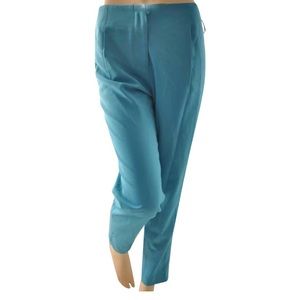 Ark & Co Turquoise blue slim dress pant cropped